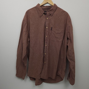 Men's Burgundy‎ Abercrombie & Fitch Button Up Shirt Size XL